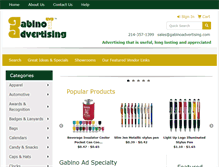 Tablet Screenshot of gabinoadvertising.com